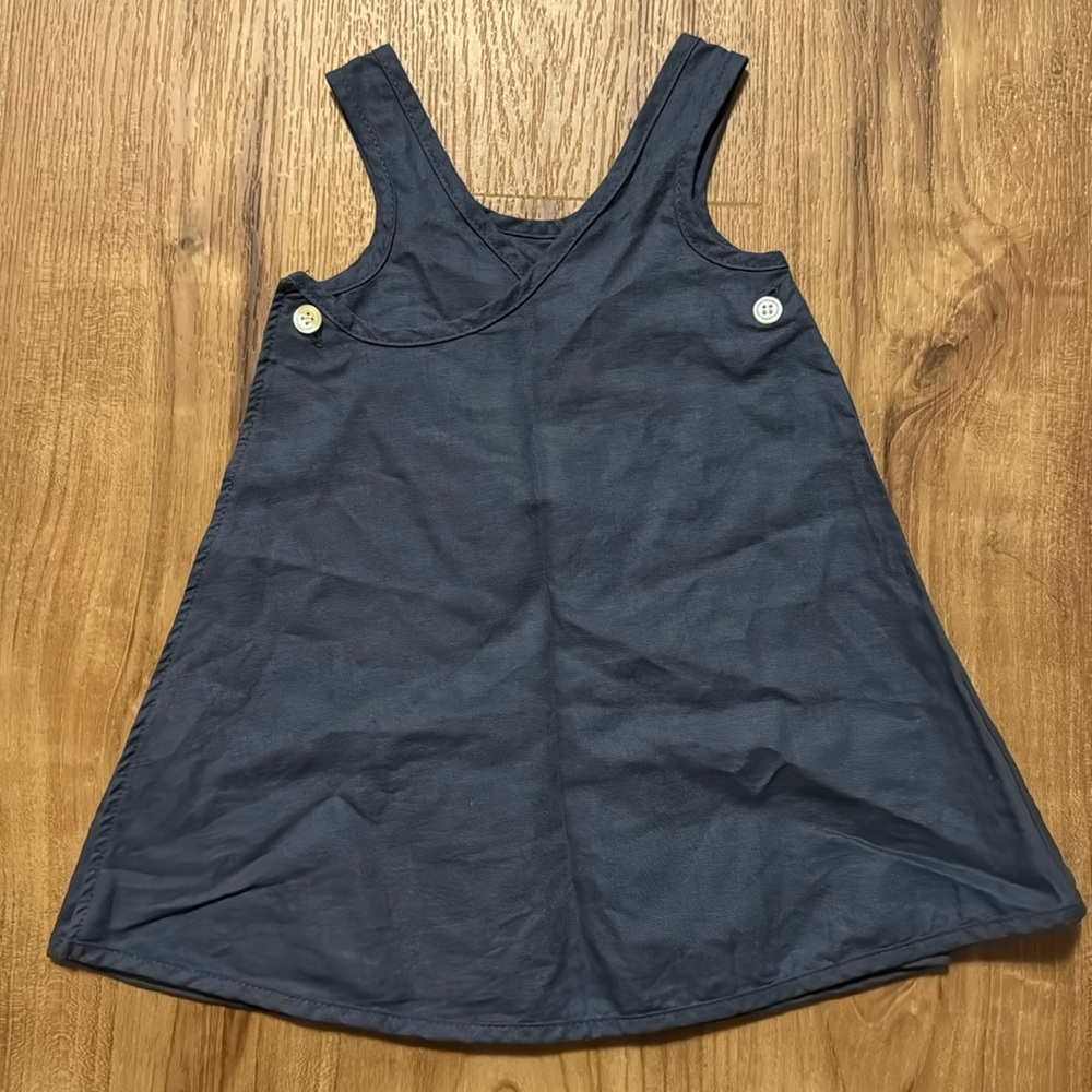 Mabo cross back linen dress